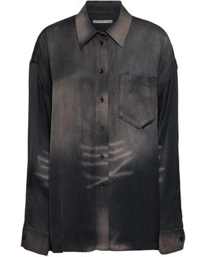 Alexander Wang Oversized Button-down-hemd - Schwarz