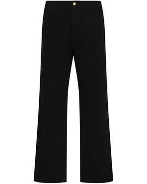 Carhartt 'Dearborn' Single Knee Canvas Trousers, Rinsed - Black