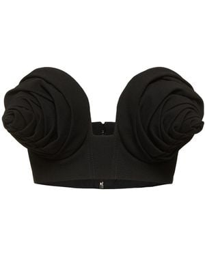 Jean Paul Gaultier Jersey-bh-oberteil Mit Konischen Körbchen - Schwarz