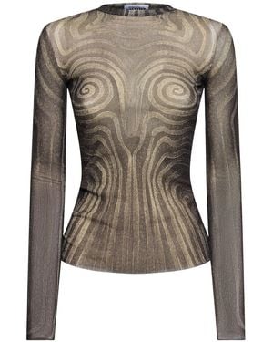 Jean Paul Gaultier 3D Spirale Long Sleeves in Blue | Lyst