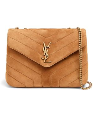 Saint Laurent Kleine Wildledertasche "loulou Monogram" - Mehrfarbig