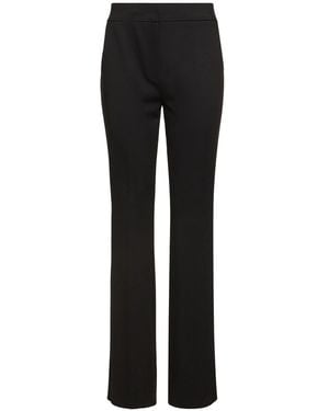 Max Mara Gerade Hose Aus Wolle "yana" - Schwarz