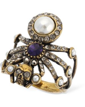 McQueen Spider リング - ホワイト