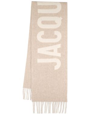 Jacquemus L'echarpe ウールストール - ナチュラル