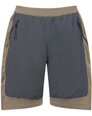 J.L-A.L Shorts Aus Strick "prima" - Grau