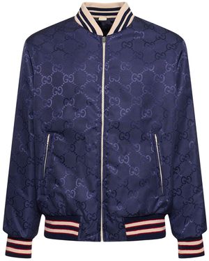 Gucci Medium Gg ナイロンジャケット - ブルー