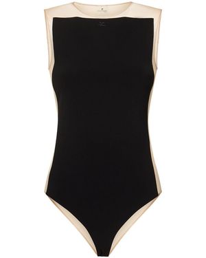 Courreges Frame Illusion Bodysuit - Black