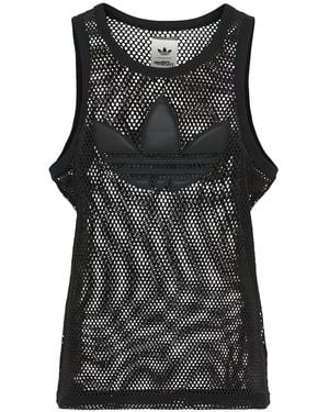 adidas Originals Jeremy Scott Mesh Tank Top - Black