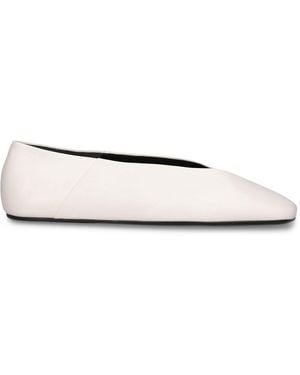 Jil Sander スエードフラットシューズ 5mm - ナチュラル