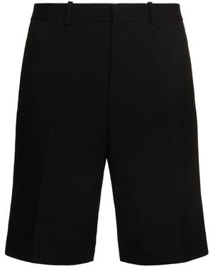 Jil Sander Herren Shorts Aus Wolle - Schwarz
