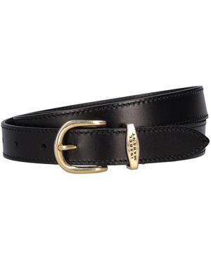 Isabel Marant Gürtel Aus Leder Mit Logo "zadd" - Weiß