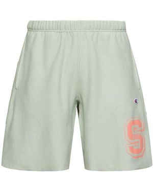 Champion Cotton Blend Shorts - White