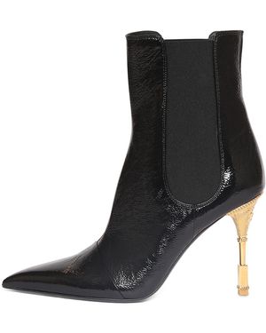 Balmain Moneta パテントレザーアンクルブーツ 95mm - ブラック