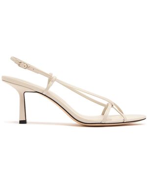 STUDIO AMELIA 90mm Hohe Sandalen Aus Leder "entwined" - Mehrfarbig