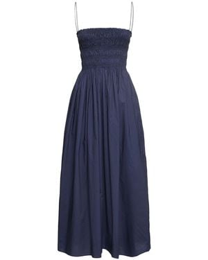 Matteau Poplin Long Dress - Blue