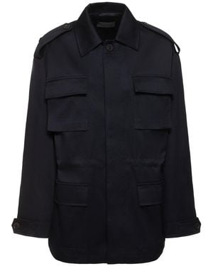 Nili Lotan Lorenzo Cotton Military Jacket - Black