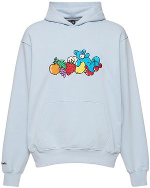 INBETWEENERS Fruit & Bear Embroidered Hoodie - Grey