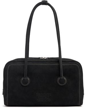 Marge Sherwood Damen Weiche Schultertasche Aus Nubukleder „Boston“ - Blau