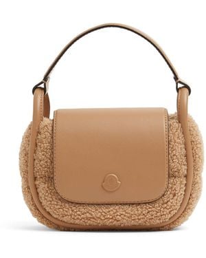 Moncler Mini Tiarna Quilted Teddy Crossbody Bag - ブラウン