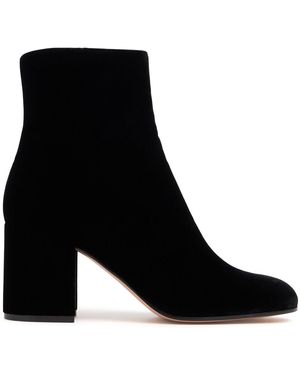Gianvito Rossi 70Mm Joelle Velvet Ankle Boots - Black