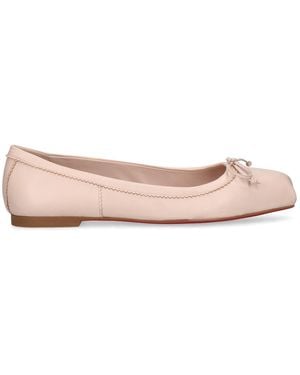 Christian Louboutin Damen 10Mm Hohe Lederballerinas „Mamadrague“ - Pink