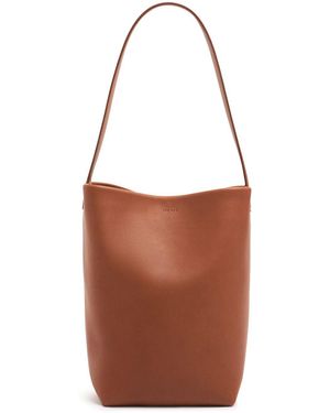 【THE ROW】 Ingrid saddle シャイニーレザーバッグ THE ROW Ingrid Saddle Leather Top Handle Bag The Row
