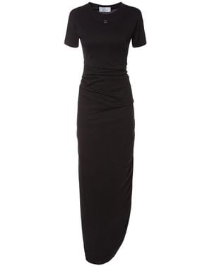 GIUSEPPE DI MORABITO Midikleid Aus Baumwolljersey - Schwarz