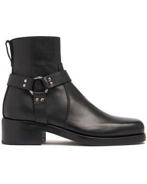 Mattia Capezzani Lederstiefel "gaucho" - Schwarz