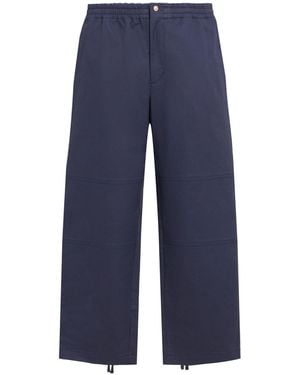 Moncler Genius Herren Hose Aus Baumwollmischung „Moncler X Gilga Farm“ - Blau