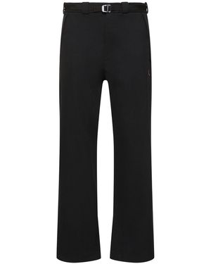 Roa Buckle Chino Pants - Black