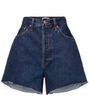RE/DONE 90s Low Slungデニムショートパンツ - ブルー