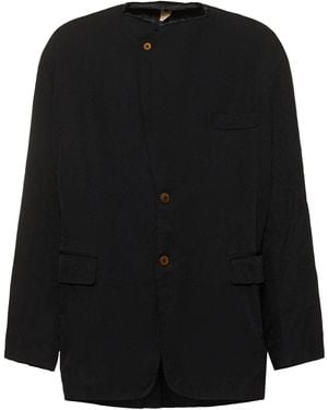 Comme des Garçons Oversize Polyester Blazer - Black