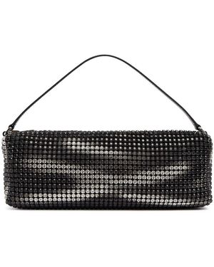 Alexander Wang Heiress Flex クリスタルトップハンドルバッグ - ブラック