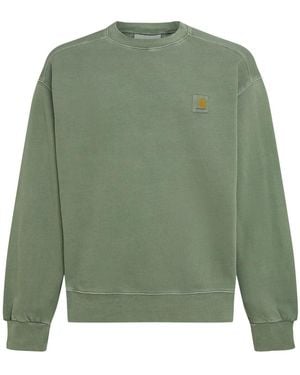 Carhartt Herren Sweatshirt Mit U-Ausschnitt „Nelson“ - Grün