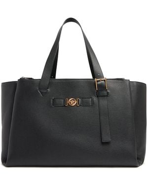 Versace Medusa biggie Leather Duffle Bag - Black