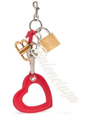 Balenciaga Paloma Brass Keychain - レッド