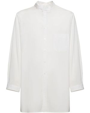 Yohji Yamamoto Baumwollhemd "y-asm" - Weiß