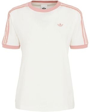 adidas Originals Damen T-Shirt Mit 3 Streifen - Weiß