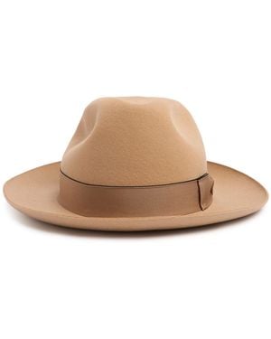 Borsalino 6.5cm Jer Wool Felt Hat - Brown