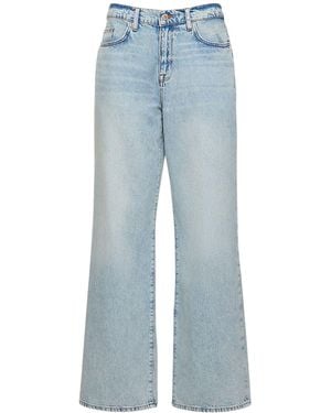 Triarchy Ms. Miley Mid-Rise Baggy Cotton Jeans - Blue