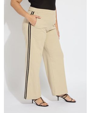 Lyssé Brinne Side Stripe Trouser (31" Inseam) - Natural