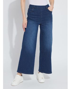 Lyssé Sylvie Wide Leg Premium Denim (28" Inseam) - Blue