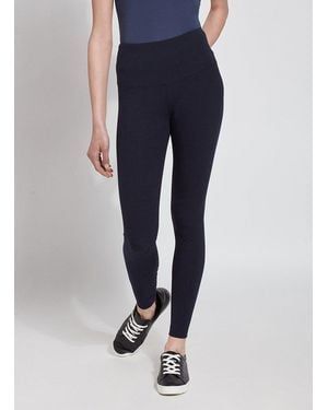 Lyssé Flattering Cotton Legging (28" Inseam) - Blue