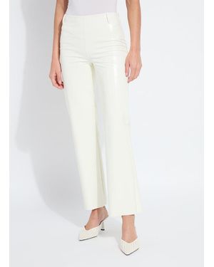 Lyssé Amara Straight Flare Pant (30" Inseam) - White