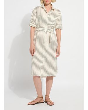 Lyssé Juniper Linen Tunic Shirt Dress - Natural