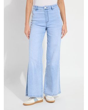 Lyssé Iris Wide Leg Everyday Denim (30.5" Inseam) - Blue