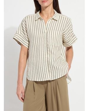 Lyssé Adley Linen Boxy Shirt - Natural