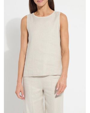 Lyssé Gabriela Embroidered Linen Top - White