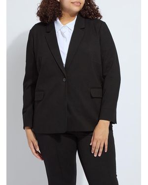 Lyssé Essential Ponte Blazer Curvy - Black