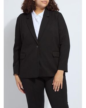 Lyssé Essential Ponte Blazer Curvy - Black